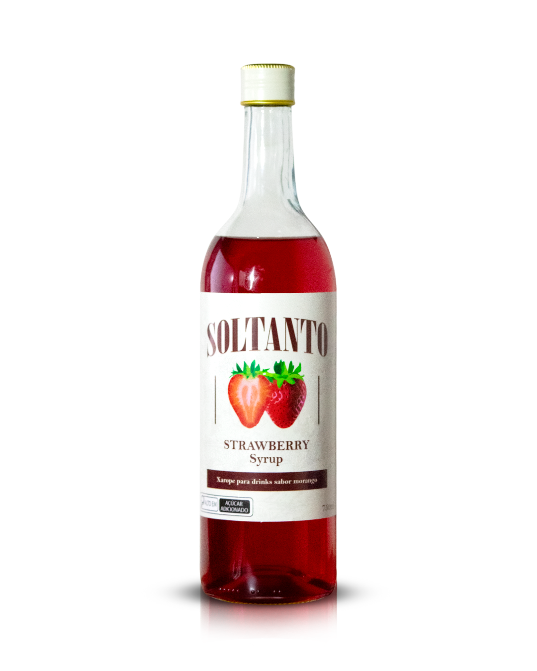 Xarope para drinks Soltanto sabor Morango