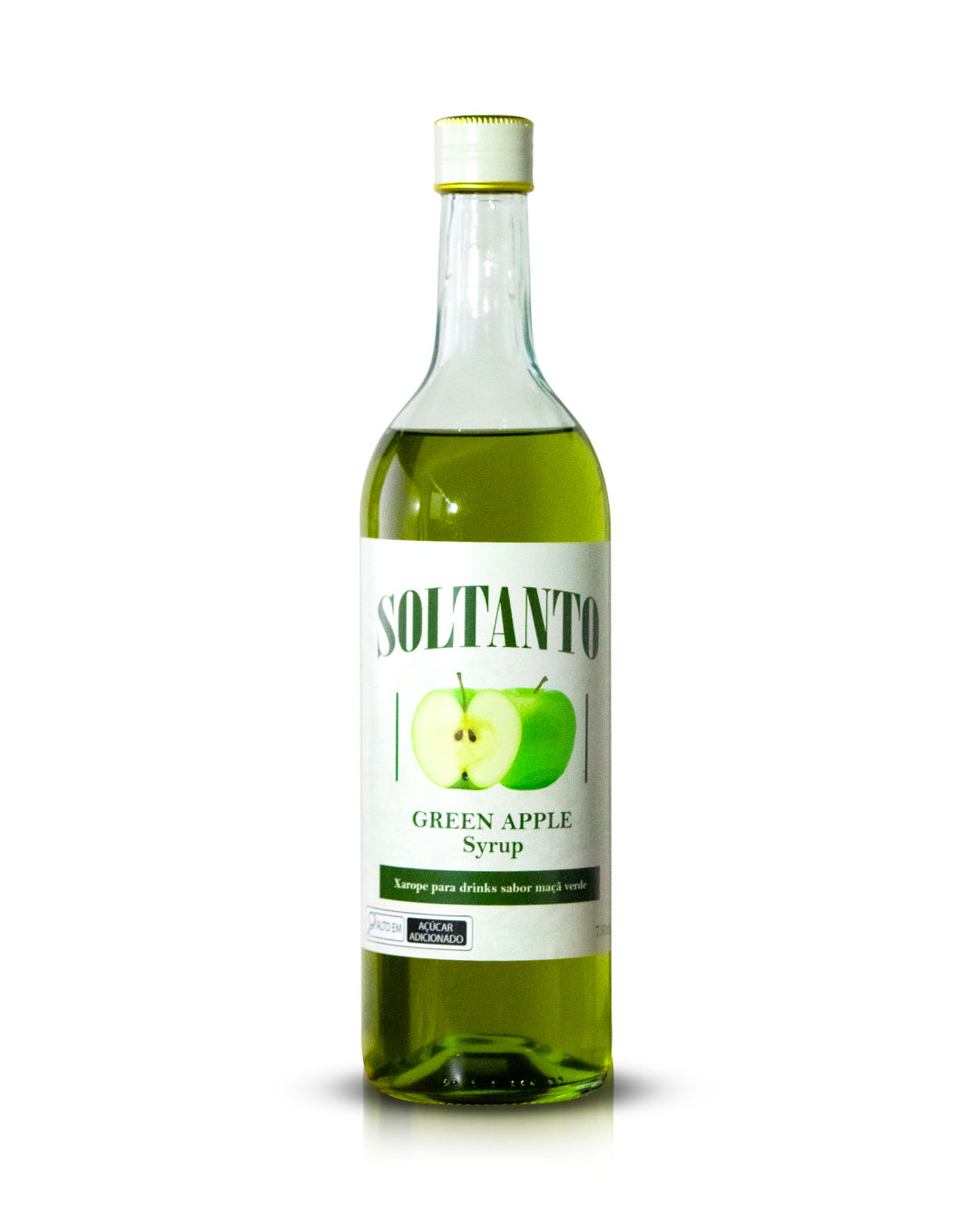 Xarope para drinks da Soltanto sabor Maçã verde