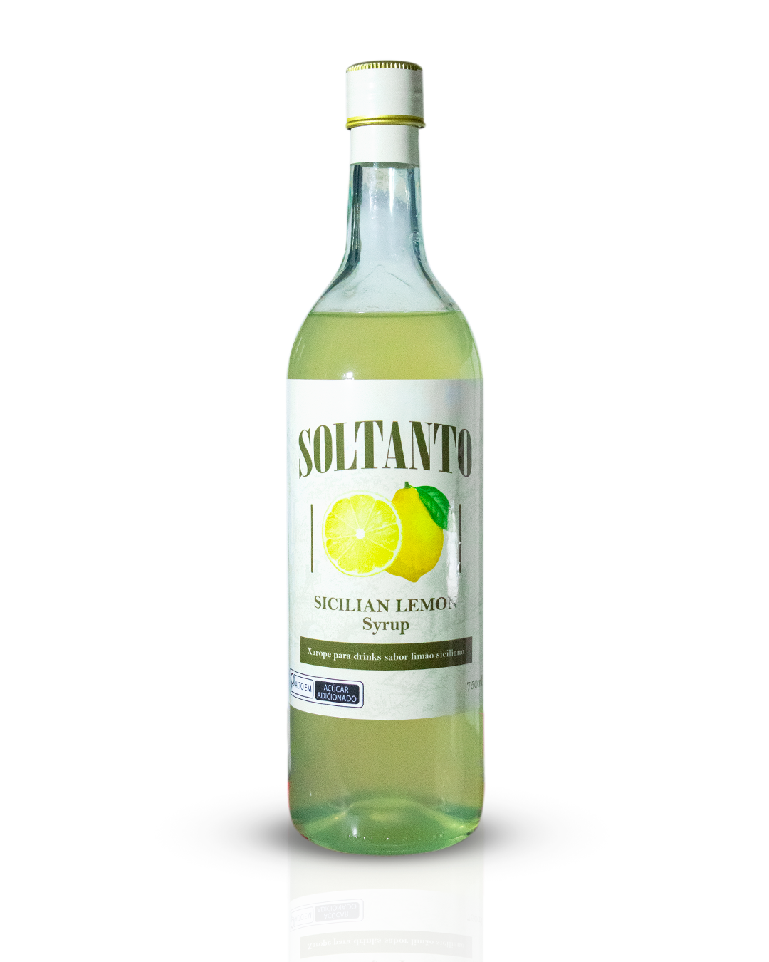 Xarope Soltanto de Limão Siciliano 750ml – sabor cítrico elegante para drinks clássicos e autorais