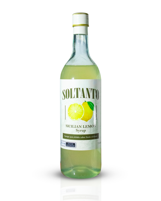 Xarope Soltanto de Limão Siciliano 750ml – sabor cítrico elegante para drinks clássicos e autorais