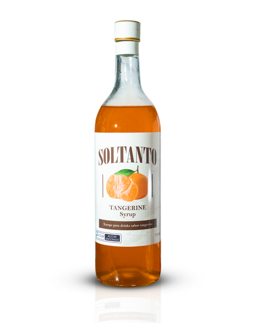 Xarope Soltanto de Tangerina 750ml – xarope artesanal para drinks, coquetéis alcoólicos e não alcoólicos